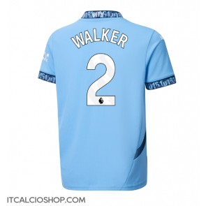 Manchester City Kyle Walker #2 Prima Maglia 2024-25 Manica Corta